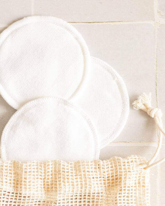 Cotons Démaquillants Lavables (set de 12) + 1 Sac de Lavage - My Bambou