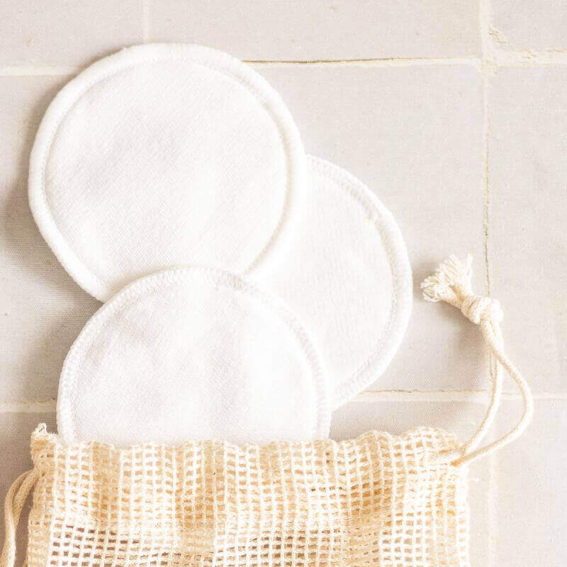 Cotons Démaquillants Lavables (set de 12) + 1 Sac de Lavage - My Bambou