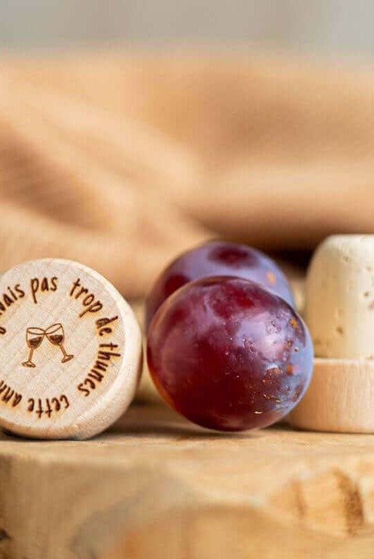 Bouchon Bouteille de Vin "J'avais pas Trop de Thunes"