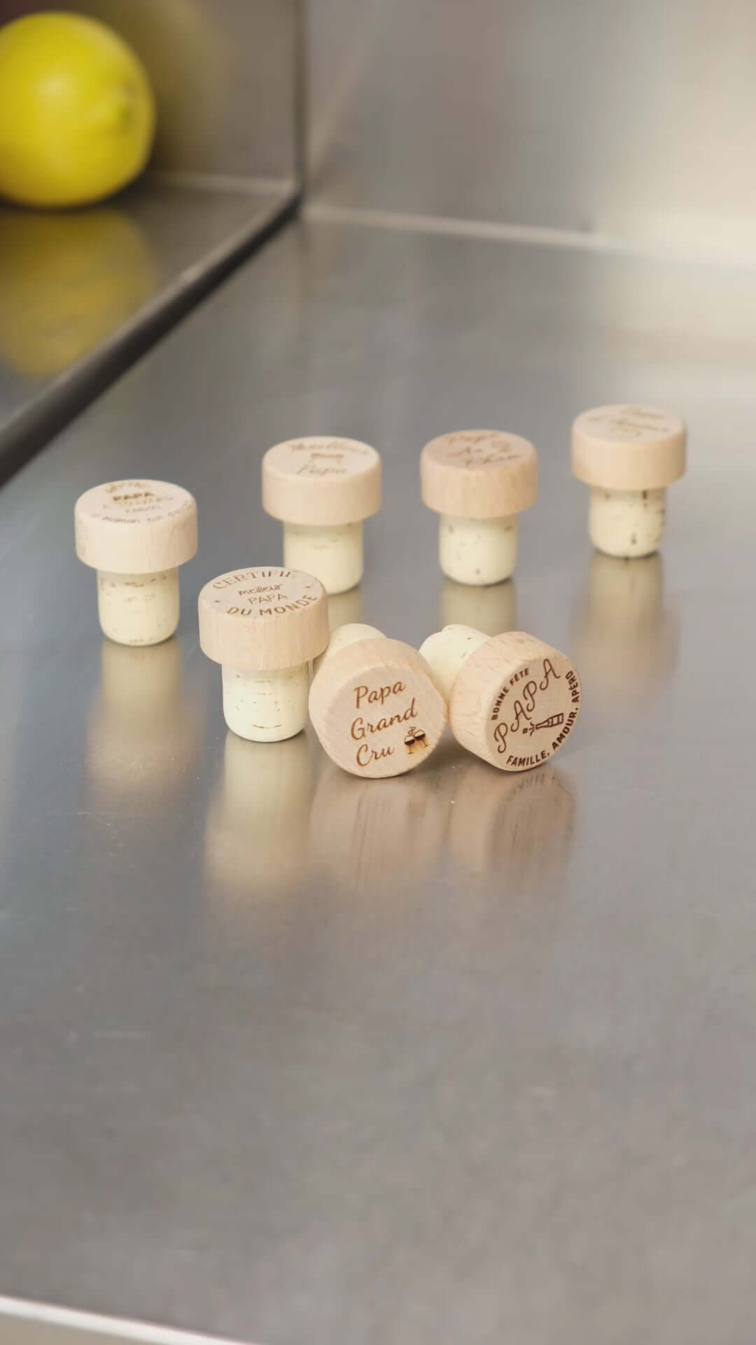 Bouchon Bouteille de Vin "Bonne fête papa"