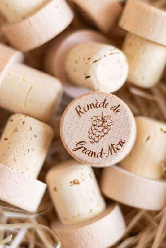 Bouchon Bouteille de Vin Remède de Grand-Mère