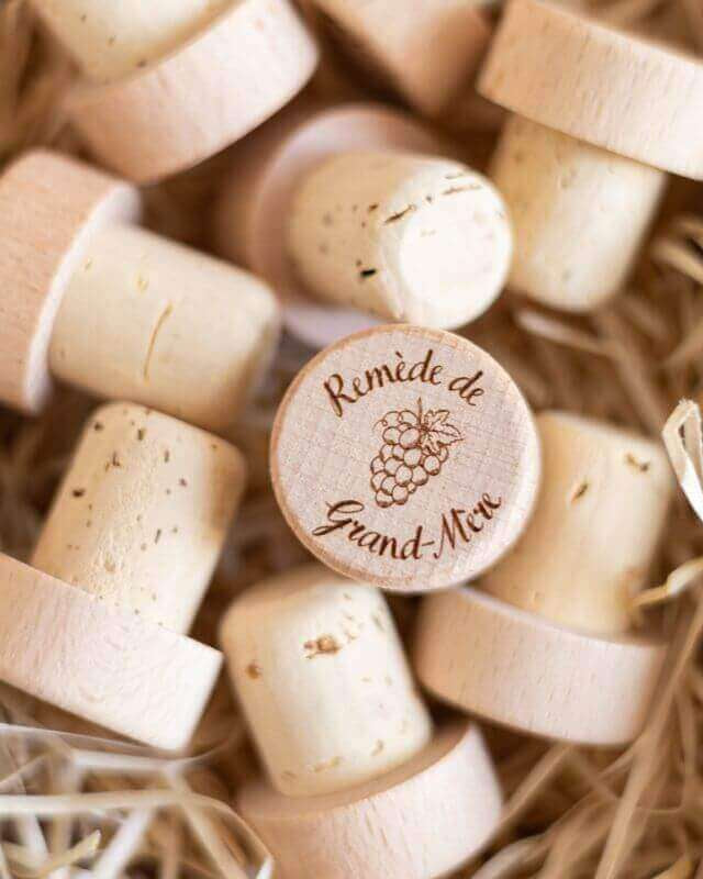 Bouchon Bouteille de Vin Remède de Grand-Mère