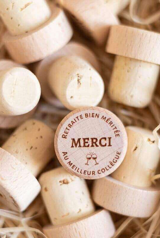 Bouchon Bouteille de Vin Retraite Bien Méritée