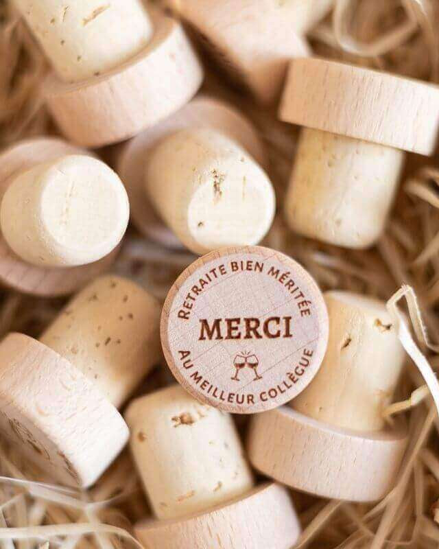 Bouchon Bouteille de Vin Retraite Bien Méritée