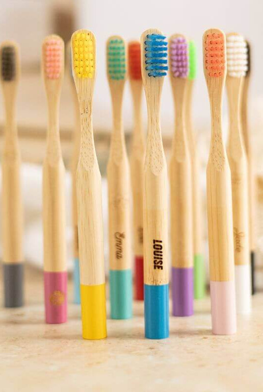 Brosse à Dents Bambou Enfant Personnalisable Poils Souples
