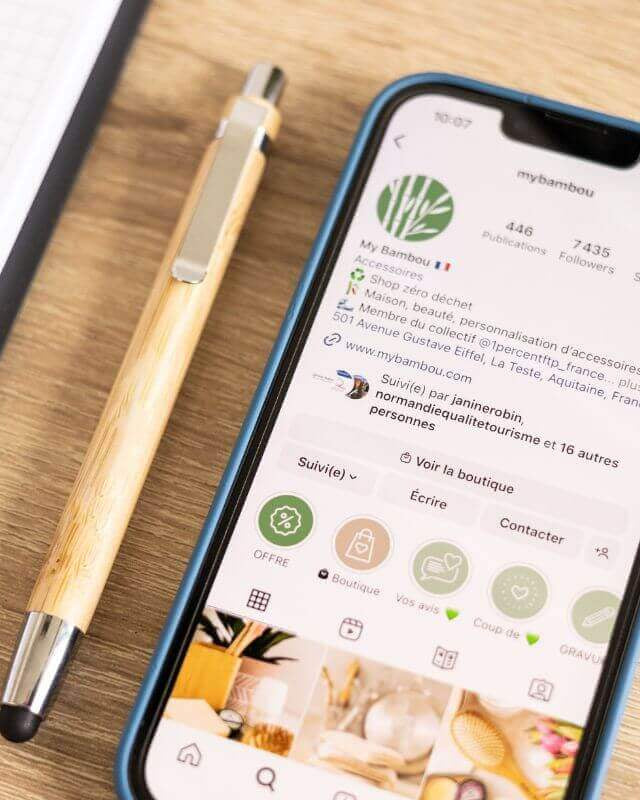 Stylo Tactile Bambou à Personnaliser - My Bambou