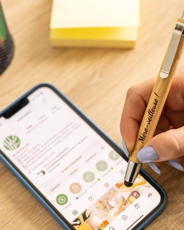 Stylo Tactile Bambou à Personnaliser - My Bambou