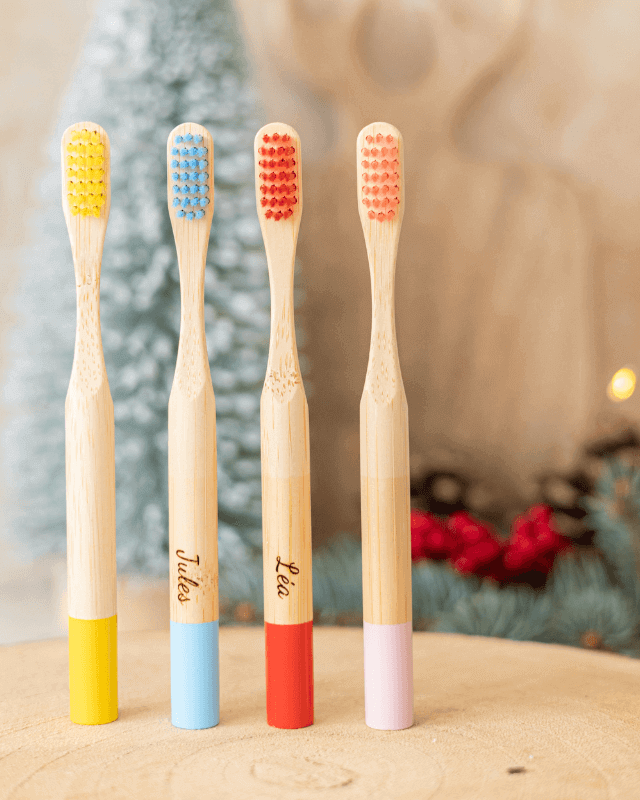 Brosse à Dents Bambou Enfant Personnalisable Poils Souples - My Bambou