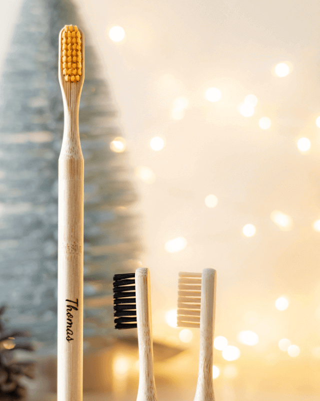Brosse à Dents Bambou à Tête Changeable Poils Medium à Personnaliser - My Bambou - My Bambou