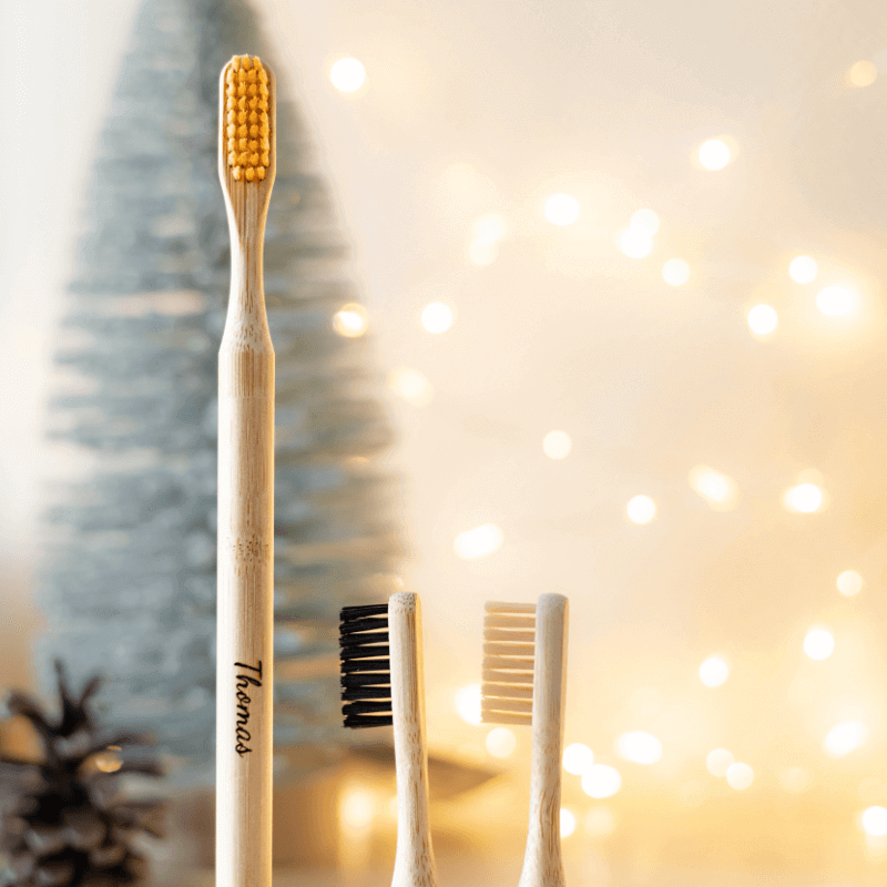 Brosse à Dents Bambou à Tête Changeable Poils Medium à Personnaliser - My Bambou - My Bambou