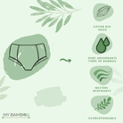 Culotte Menstruelle Rouge T44-46 - My Bambou - My Bambou