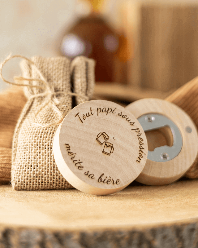 Décapsuleur Rond "Bonne fête Papi" 4 Modèles - My Bambou