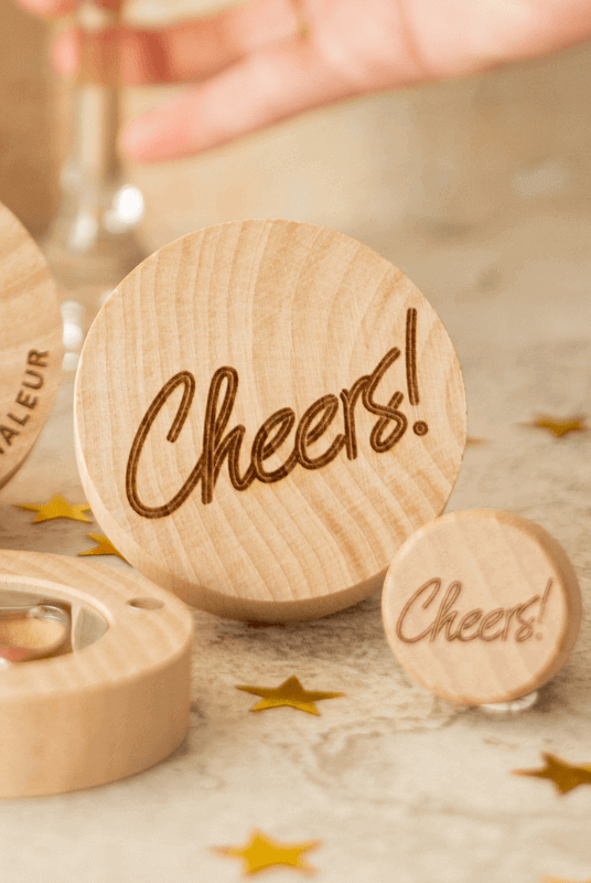 Décapsuleur Rond Personnalisé "Cheers" - My Bambou - My Bambou