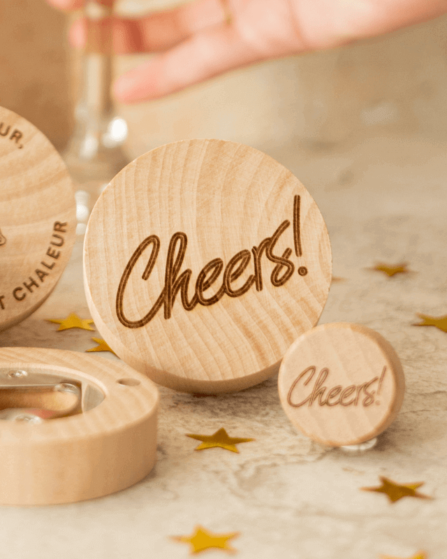 Décapsuleur Rond Personnalisé "Cheers" - My Bambou - My Bambou