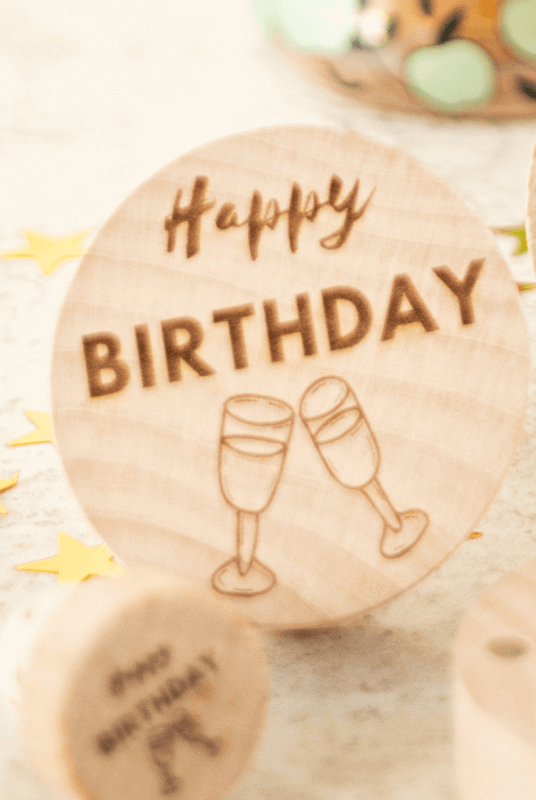 Décapsuleur Rond Personnalisé "Happy Birthday" - My Bambou - My Bambou