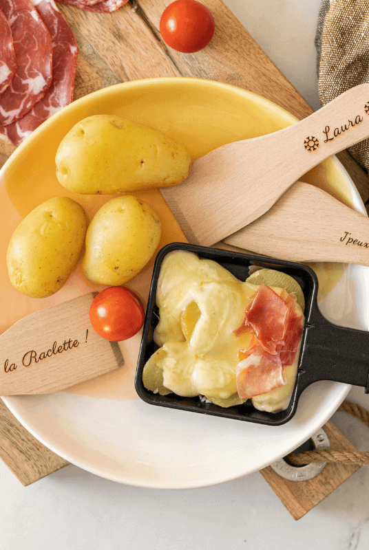 Spatule à Raclette Personnalisée en bois de hêtre - My Bambou