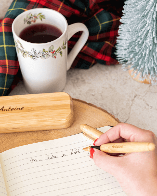 Stylo à Personnaliser avec Coffret en Bambou - My Bambou - My Bambou