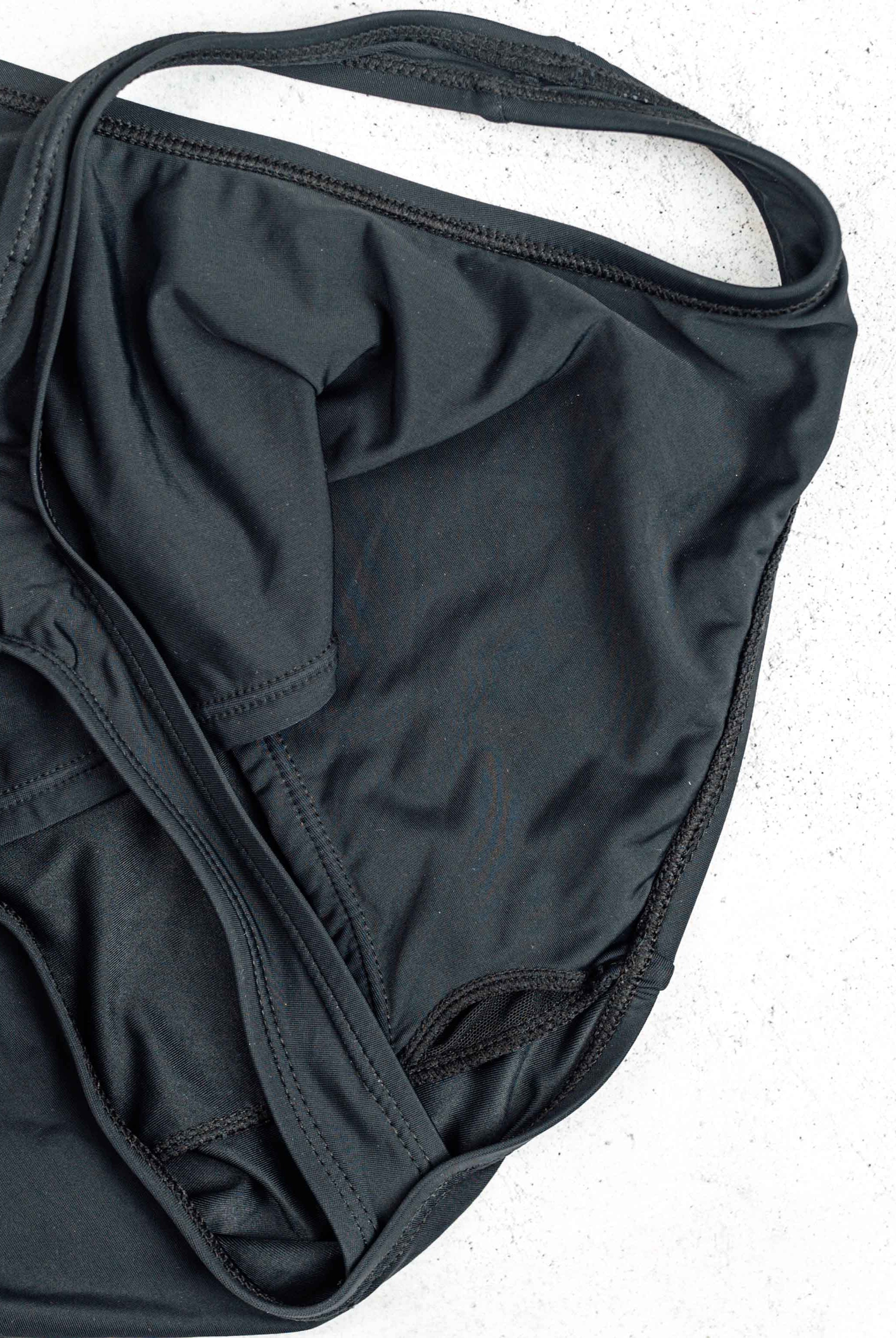 Maillot de Bain Menstruel une Pièce Noir + 1 Pochette de Rangement - My Bambou - My Bambou