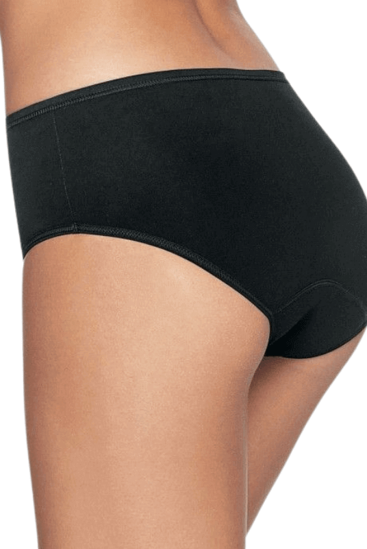 3 Culottes Menstruelles Taille Haute Noir ou Chair - My Bambou - My Bambou