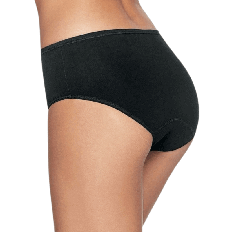3 Culottes Menstruelles Taille Haute Noir ou Chair - My Bambou - My Bambou