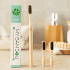 Brosse à Dents Bambou à Tête Changeable Poils Medium à Personnaliser
