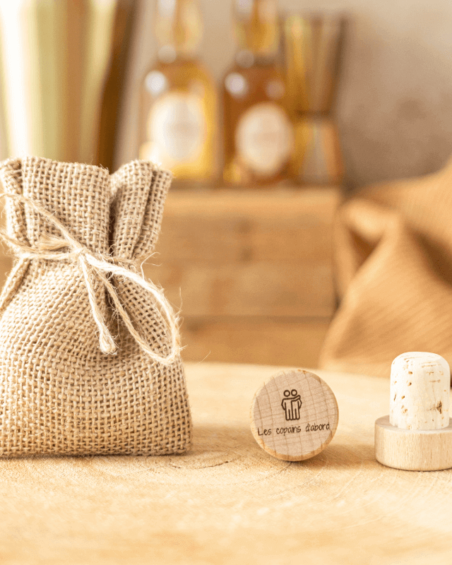 Bouchon Bouteille de Vin "Les Copains d'abord"