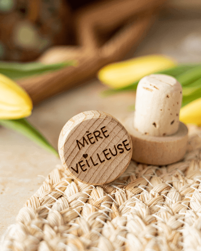 Bouchon Bouteille de Vin "Mère-Veilleuse"