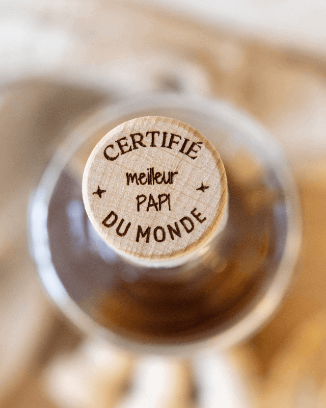 Bouchon Bouteille de Vin "Bonne Fête Papi"