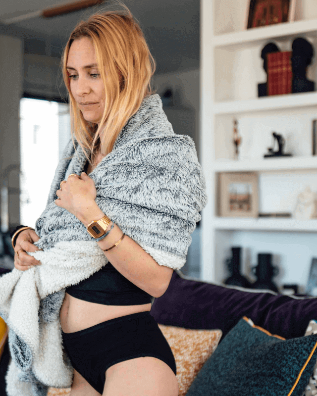 3 Culottes Menstruelles Taille Haute Noir ou Chair - My Bambou - My Bambou