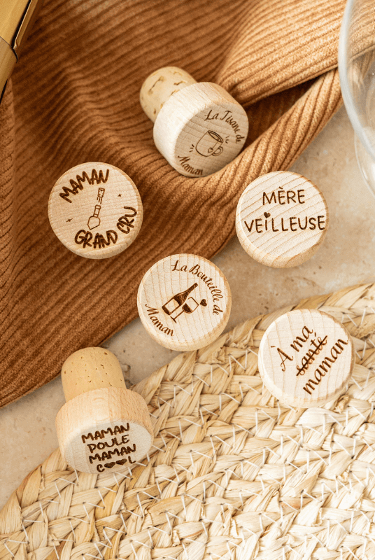 Bouchon Bouteille de Vin "Maman Grand Cru"