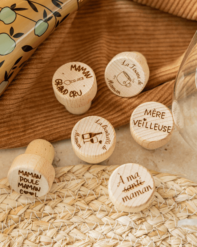 Bouchon Bouteille de Vin "Mère-Veilleuse"