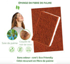 Éponges Naturelles en Fibre de Coco, Palmes & Coton - My Bambou - My Bambou