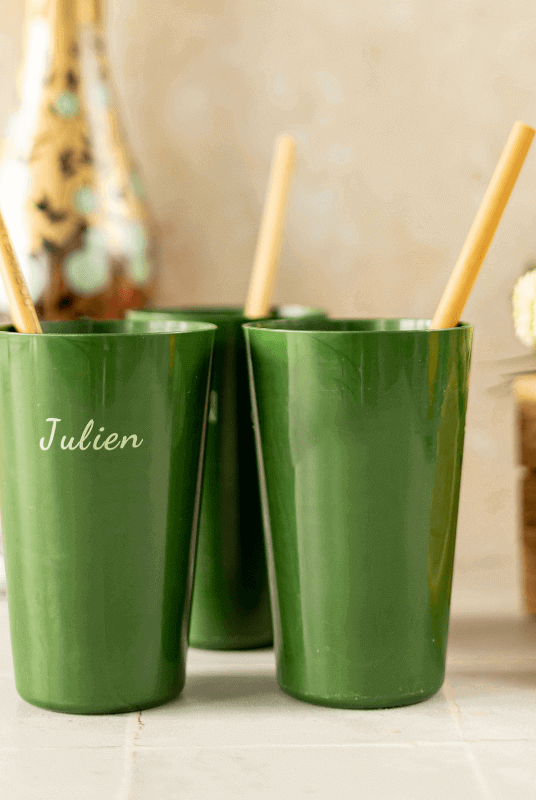 Eco Cup Compostable Vert à Personnaliser - My Bambou