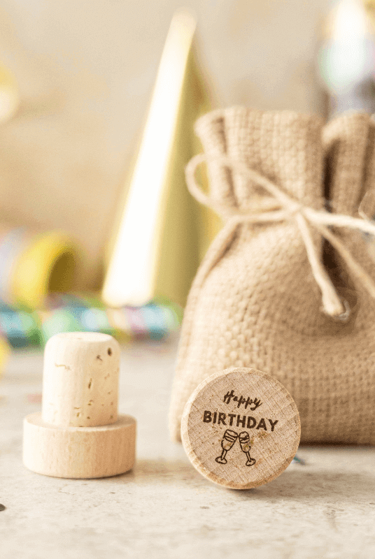 Bouchon Bouteille de Vin "Happy Birthday"