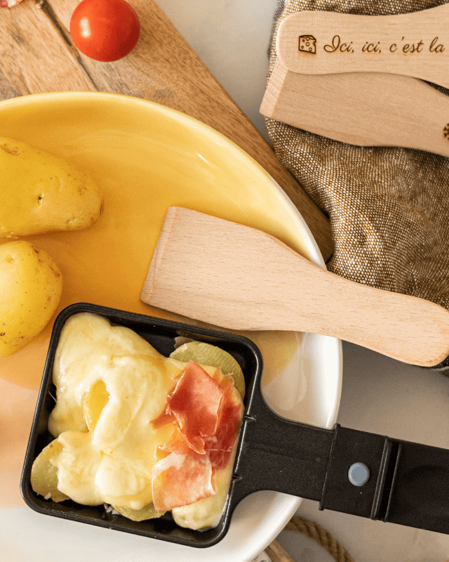 Spatule à Raclette Personnalisée en bois de hêtre - My Bambou