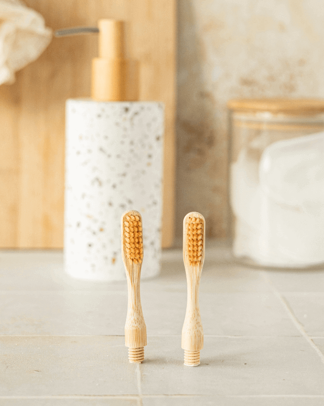 Tête de Brosses à Dents en Bambou (x2)