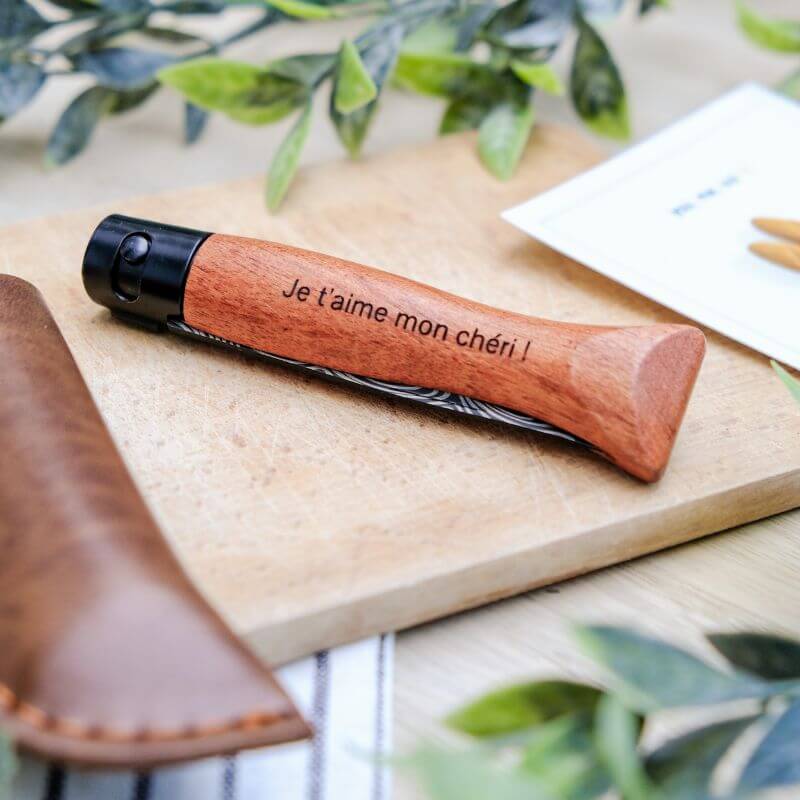 Couteau Pliable à Personnaliser avec Étui - My Bambou