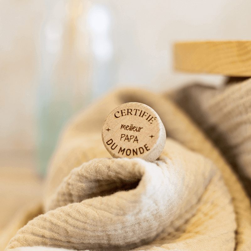 Bouchon Bouteille de Vin "Certifié Meilleur Papa"
