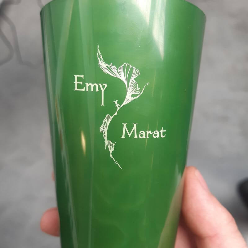 Eco Cup Compostable Vert à Personnaliser 