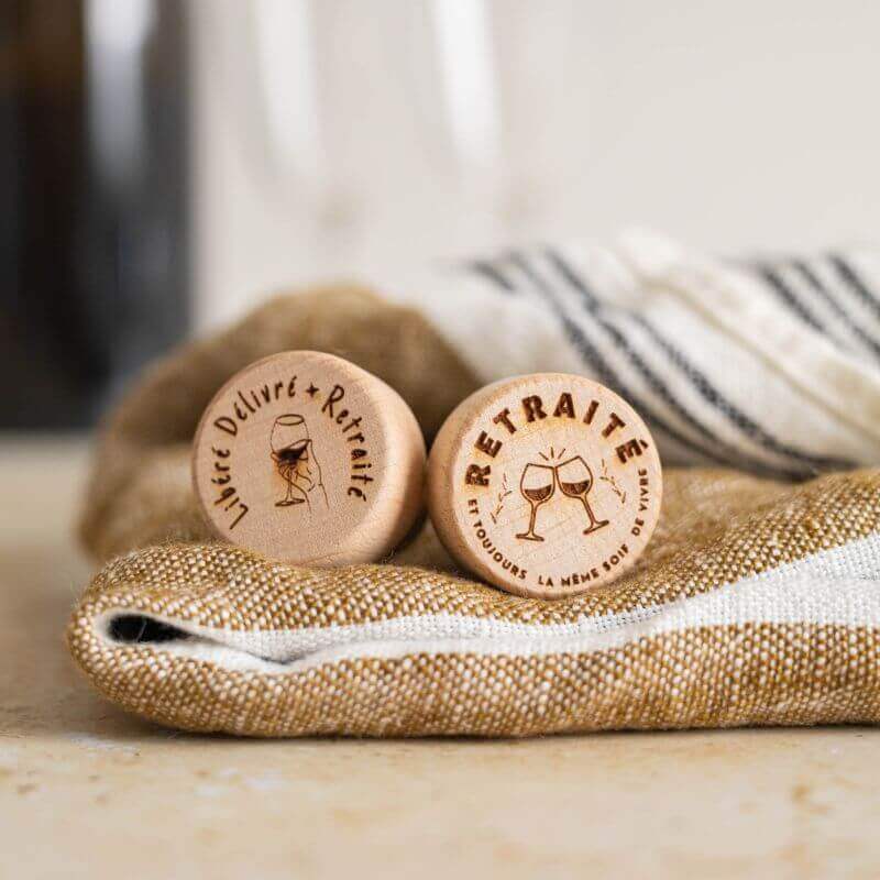 Bouchon Bouteille de Vin "Retraité"
