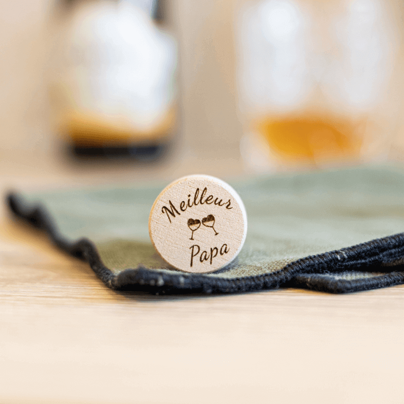 Bouchon Bouteille de Vin "Meilleur Papa"