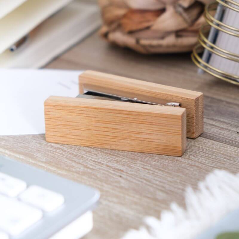 Agrafeuse à Personnaliser en Bambou