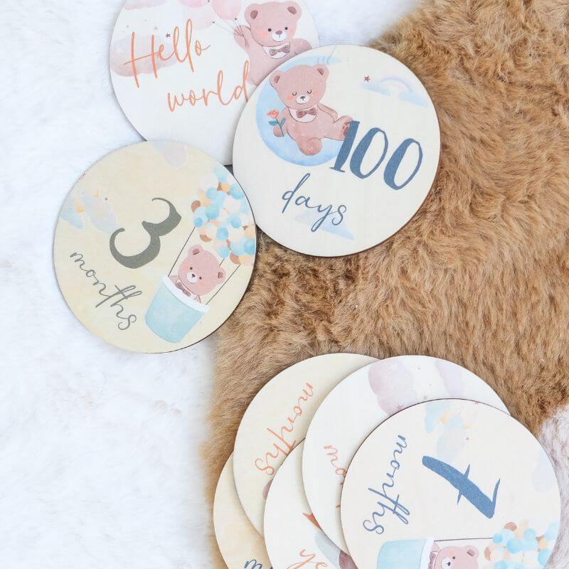 Cartes Mensuelles à Personnaliser pour Bébé - My Bambou