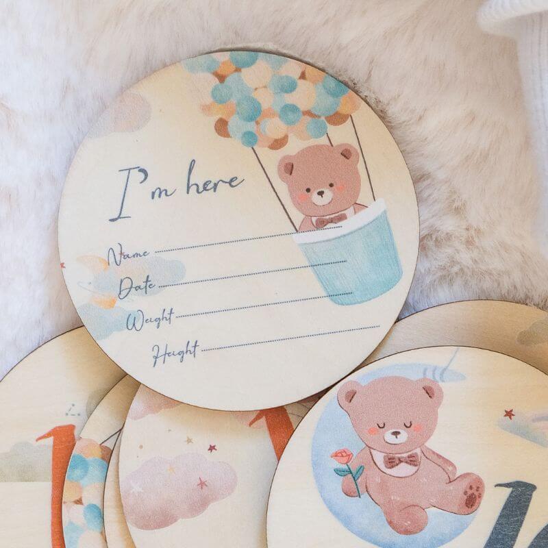 Cartes Mensuelles à Personnaliser pour Bébé - My Bambou