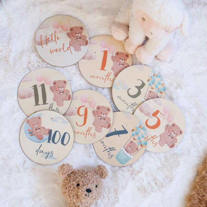 Cartes Mensuelles à Personnaliser pour Bébé - My Bambou