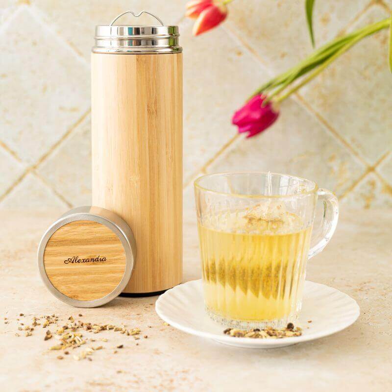 Gourde Isotherme Thermos à Personnaliser - My Bambou