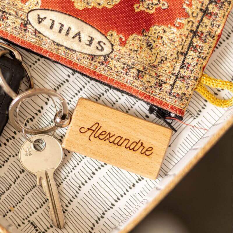 Porte-Clés à Personnaliser Rectangle - My Bambou