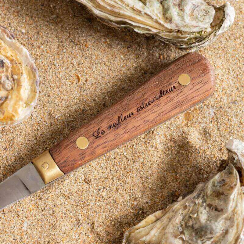 Couteau à Huîtres Personnalisable en Bois - My Bambou