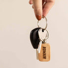 Porte-Clés Bois à Personnaliser Rectangle Arrondi - My Bambou