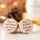 Duo de Bouchons Bouteille de Vin "Quoi l'alcool c'est pas cool" - My Bambou